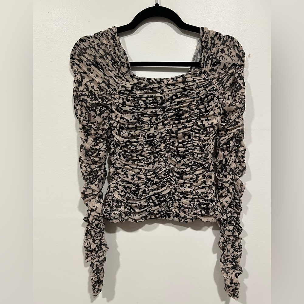 Muse Ruched Mesh Top - Picture 7 of 7